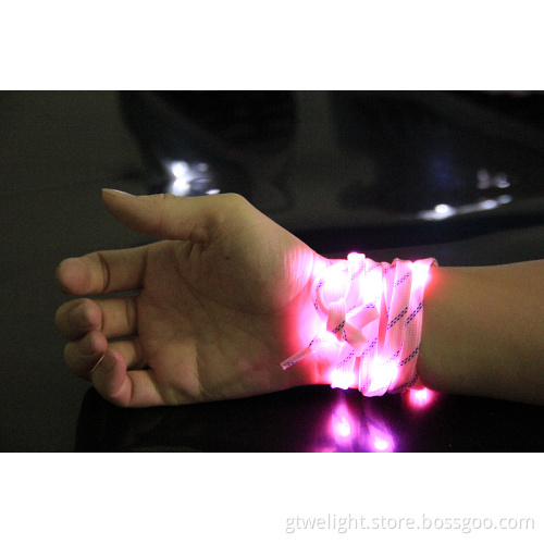New Sale LED Nylon Ribbon Lace for Shoes Bracelet